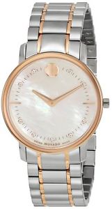 *Movado Two-Tone Stainless Steel Ladies Watch 0606692