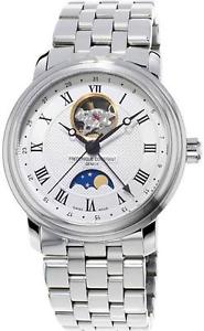 *Frederique Constant Classic Moonphase Stainless Steel Watch FC-335MC4P6B2