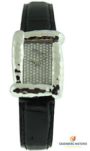Henry Dunay 18k White Gold Sabi Diamond Strap Watch