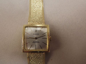 Armbanduhr, massiv Gold, incl. Armband 585er, Ansehen