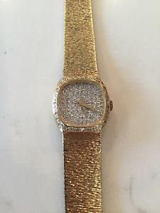 Georgous Gold and Diamond Face Concord Watch
