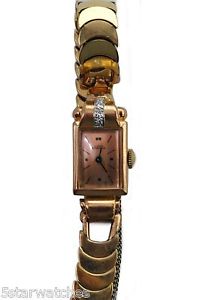Great Style Girard Perrigaux PINK GOLD Ladies Watch from 1940's RETRO Deco WOW!