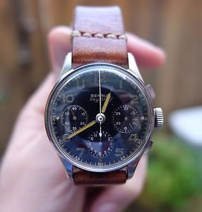 Benrus Sky Chief Vintage Aviator Chronograph Wristwatch