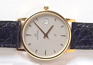 Gerrard gents 18k gold wrist watch