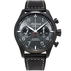 Alpina Startimer Pilot Chronograph Blackstar Men's 44mm Watch AL860GB4FBS6