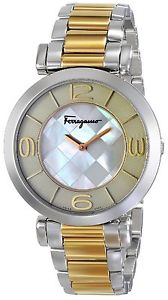 Ferragamo Women's FG3060014 GANCINO DECO MOP Dial Two-Tone Stainless Steel Watch