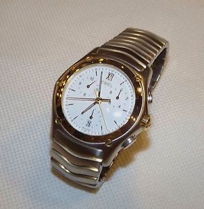 AUTHENTIC  EBEL CLASSIC WAVE CHRONO, E1251F41, 18K,STAINLESS STEEL