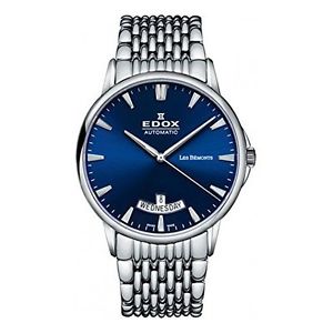 Edox Men's 83015 3M BUIN Les Bemonts Analog Display Swiss Automatic Silver Watch