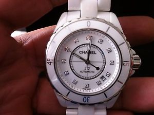 CHANEL J12, H1629, 38mm,  DIAMONDS DIAL, AUTOMATIC, IN MINT CONDITION UNISEX