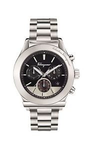 Ferragamo Men's FFM080016 1898 Chronograph Silver Stainless Steel Date Watch