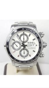 EBEL Discovery 1911 Mens Stainless Steel Automatic Chronograph Watch 9750L62