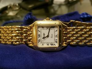Authentic 14k solid gold mens prestige  watch