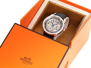 HERMES AR6.710 Arceau Skeleton Automatic Watch W/Box Excellent++ Mint in Japan