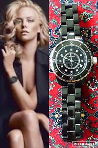 Chanel J12 Watch Black Ceramic 33m H1625 With Diamond Marker Quartz