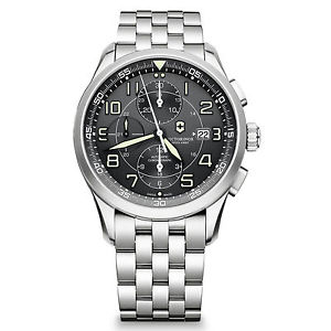 Brand New Swiss Army Victorinox 241620 Mens Airboss Mechanical Chronograph Watch