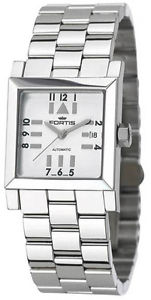 Fortis Women's 629.20.72 M Square SL Automatic Stainless Steel Date Wristwatch