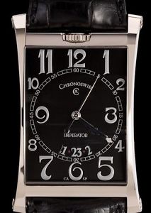 CHRONOSWISS IMPERATOR CONSTANCE 18K WHITE GOLD BLACK DIAL CH2871