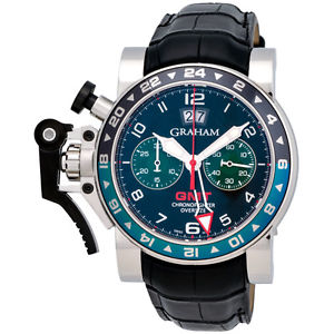 GRAHAM CHRONOFIGHTER OVERSIZE GMT CHRONOGRAPH MEN’S WATCH – 2OVGS.B12A - $12,130