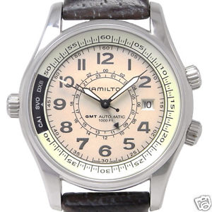 Auth HAMILTON "Khaki UTC" GMT H77525553 Automatic, Men's watch