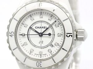 CHANEL J12 Diamond Ceramic Quartz Ladies Watch H1628 (BF104134)