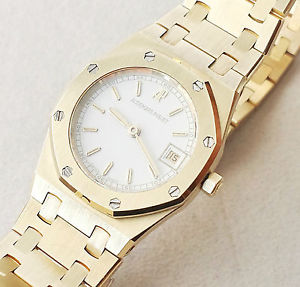 AUDEMARS PIGUET ROYAL OAK ORO 18 k OROLOGIO DONNA  NUOVO CERTIFICATO SCATOLA