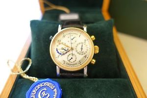 Chronoswiss Tora Chronograph Dual Time GMT Gold and SS
