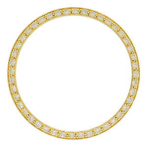 18K Oro Giallo & 1 Cttw Diamanti Su misura Castone per 34 mm Rolex Orologio Data