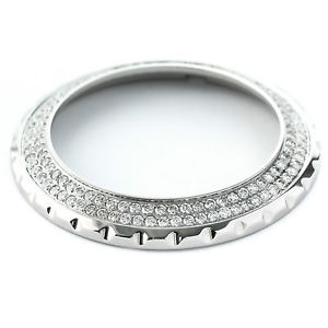 2.00ct Mercato Secondario Diamante Acciaio Inox 41mm Corona Orologio Per Chanel