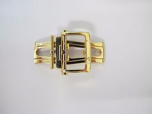 ULYSSE NARDIN 18K YELLOW GOLD 18mm Deployment Deployant Buckle Clasp Single Fold