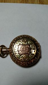 Elgin Tri-gold antique pocket watch.