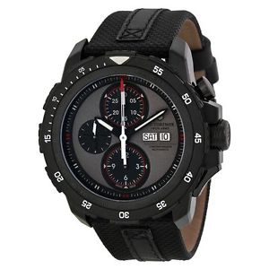 Victorinox 241528 Mens Grey Dial Analog Automatic Watch with Leather Strap