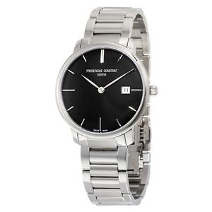 Frederique Constant FC-306G4S6B3 Mens Black Dial Analog Automatic Watch