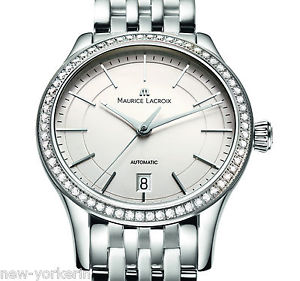 MAURICE LACROIX Damenuhr classic edelstahl  neu automatik  m Diamanten