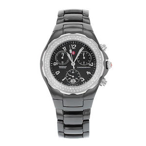 Michele Tahiti MWW12B000002 Céramique Acier & Diamants Quartz Montre Unisexe
