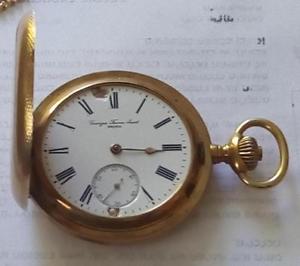 Georges Favre Jacot, Hamilton, Vintage, Pocket Watch 14k Rose Gold hunter case