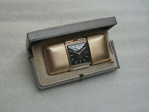 Vintage 9Ct Gold Movado Ermeto Folding Watch