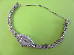 VINTAGE 1950'S PLATINUM - DIAMOND LADIES WATCH....BEAUTIFUL!