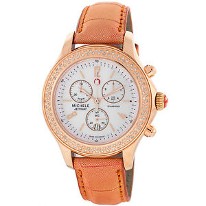 Michele Jetway MW17A01B4025 Diamant Quartz Suisse Montre Femmes