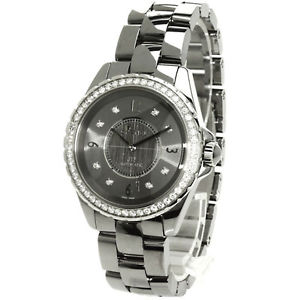 Authentic CHANEL J12 Chromatic Diamond Watch H2566 Titanium ceramic Men
