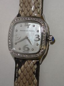 DAVID YURMAN Thoroughbred T304-XS Mother Of Pearl Watch Diamond Dial & Bezel
