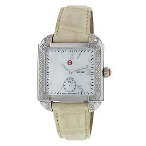 Michele MW15A01A2025 Milou Diamant Bande De Crème Femmes Montre