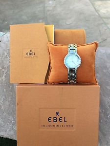 Ebel Beluga White Mother of Pearl Dial Ladies Diamond Watch 27 mm Case Large