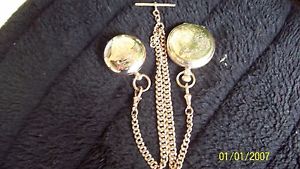 1885 8K SOLID GOLD BROOKLYN EAGLE ILLINOIS POCKET WATCH ENSEMBLE      ECT