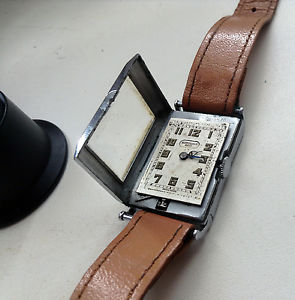 FORTIS AUTORIST - super rare MEN'S WRIST WATCH ca.1931 John Harwood, Swiss made