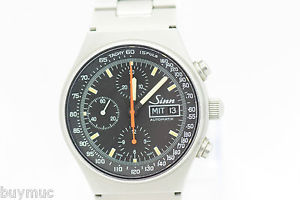 BUYMUC TOP SINN 144 ST CHRONOGRAPHEN AUTOMATIK  UHR IN STAHL  Durchmesser.  40MM