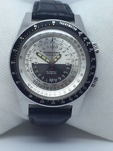 Vintage Ollech and Wajs Computer Moon Orbiter Computer Slide Rule Watch
