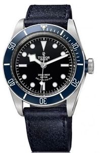 Tudor Heritage Black Bay 41mm Steel/Leather Men's Watch 79220B-CUIR