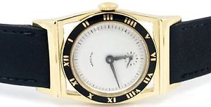 VINTAGE HAMILTON PIPING ROCK 14KT SOLID YELLOW GOLD MANUAL WIND WRIST WATCH