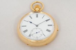 George Edward & Sons Glasgow  Minute Repeater 18k Gold  Pocket Watch 52mm
