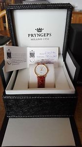 Orologio PRYNGEPS in vera pelle di coccodrillo